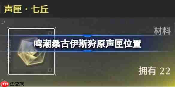 鸣潮桑古伊斯狩原声匣在哪-鸣潮桑古伊斯狩原声匣位置大全
