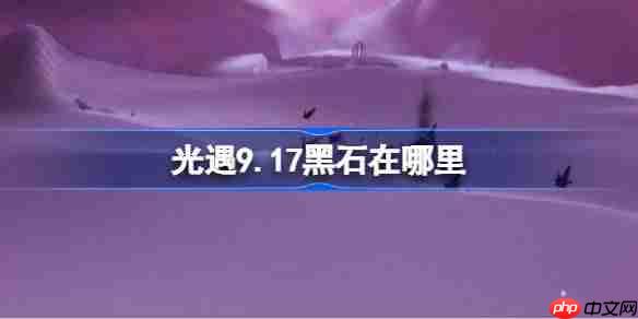 光遇9.17黑石在哪里-光遇9月17日黑石位置攻略