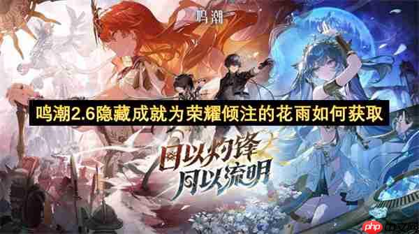 鸣潮2.6隐藏成就为荣耀倾注的花雨如何获取