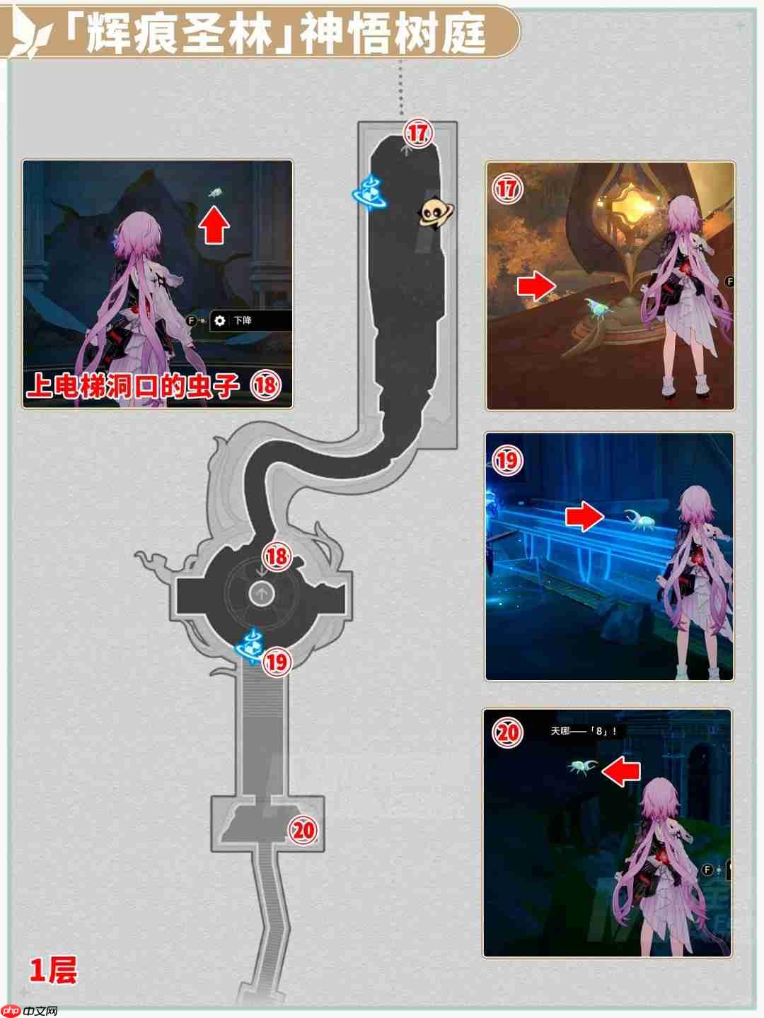 崩坏星穹铁道辉痕圣林神悟树庭若虫收集攻略-辉痕圣林神悟树庭若虫收集攻略