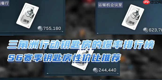 三角洲行动S6赛季钥匙房性价比推荐