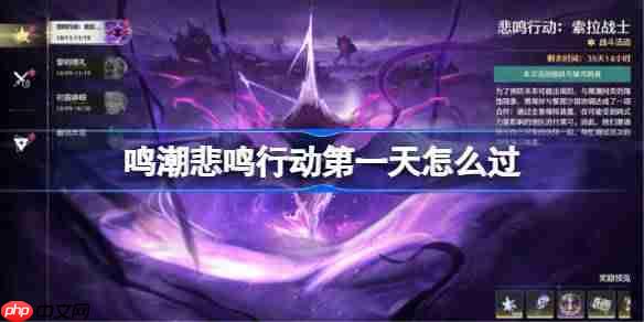 鸣潮悲鸣行动第一天怎么过-鸣潮悲鸣行动第一天攻略