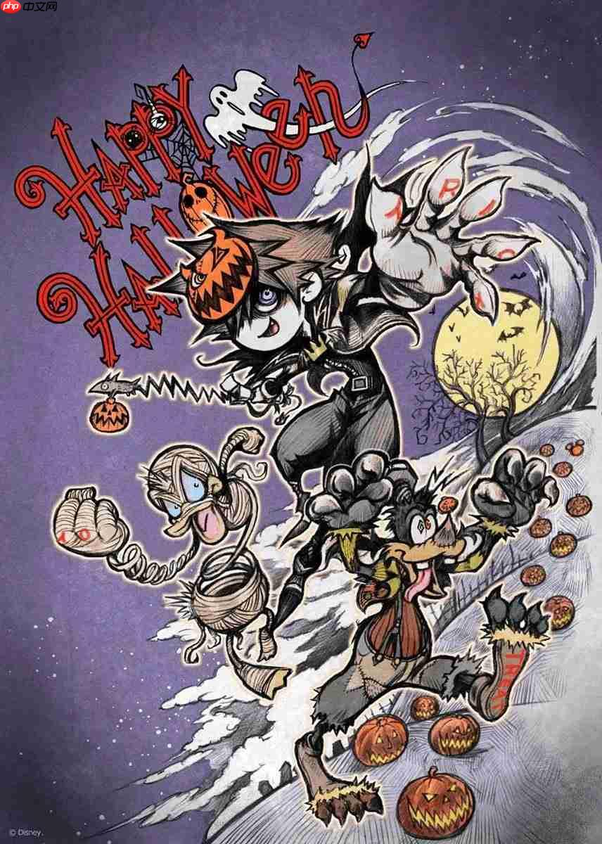 或将加入《科学怪狗》？ 野村哲也万圣节插图或藏《王国之心4》彩蛋