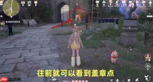 无限暖暖敲下纪念之章微风绿野盖章点位置一览