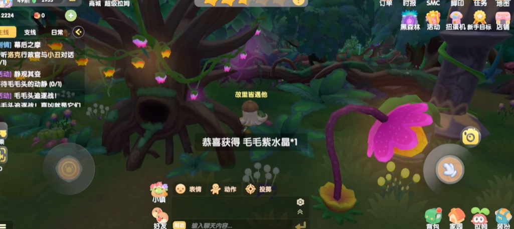 摩尔庄园荆棘丛林怎么采摘