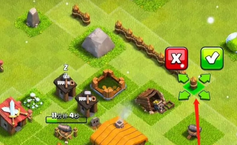 部落冲突怎么搭建城墙