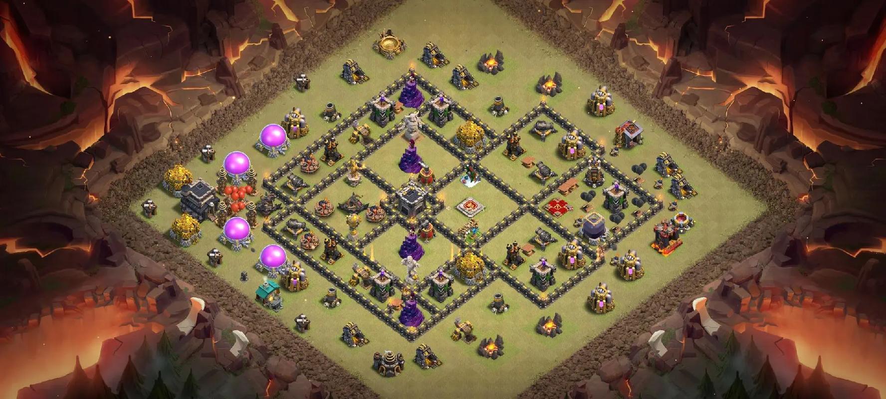 部落冲突九本如何布局