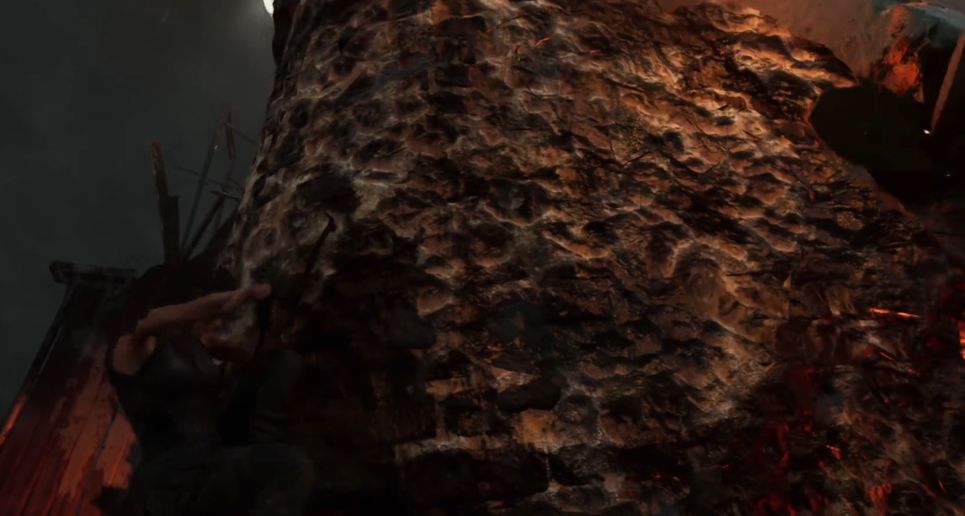 古墓丽影11洪水爬墙怎么过