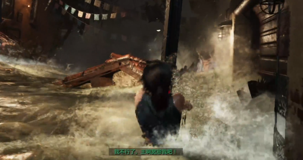 古墓丽影11洪水爬墙怎么过